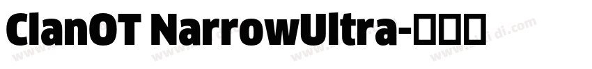 ClanOT NarrowUltra字体转换